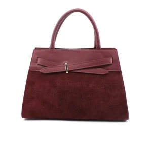 Borsa a mano scamosciata da donna