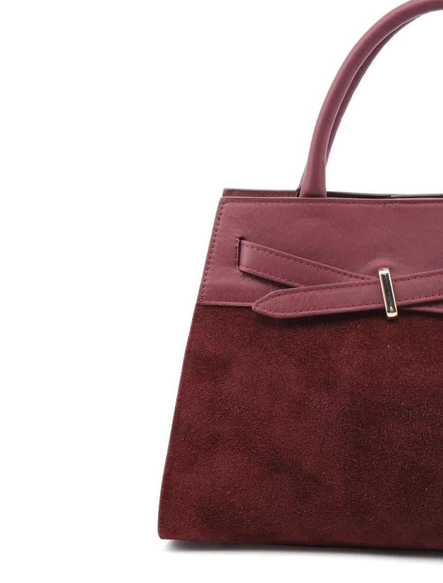 Borsa a mano scamosciata da donna - immagine 4