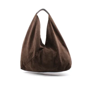 Borsa a spalla in tessuto da donna