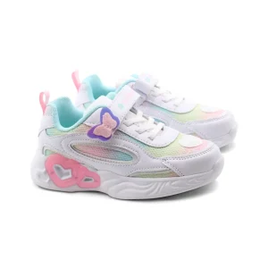 Sneaker multicolor con luci da bimba
