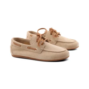 Mocassino da barca in pelle da donna