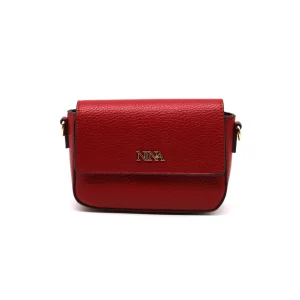 Borsa a tracolla donna con dettagli oro