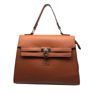 Borsa a mano da donna con dettagli oro