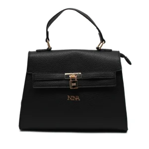 Borsa a mano da donna con dettagli oro