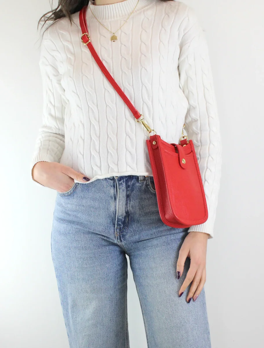 Borsa a tracolla in pelle da donna - immagine 5