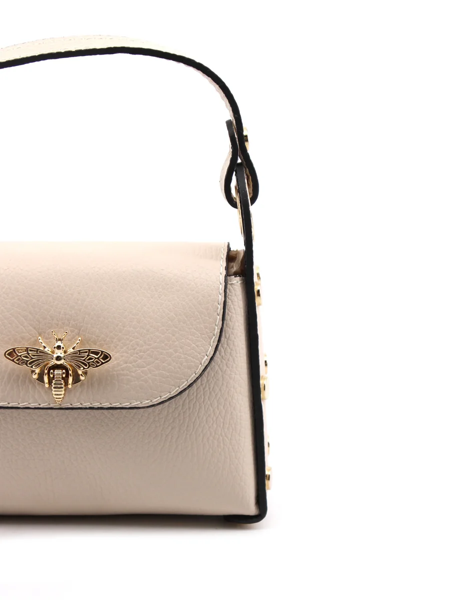 Mini bag a mano da donna con ape - immagine 3