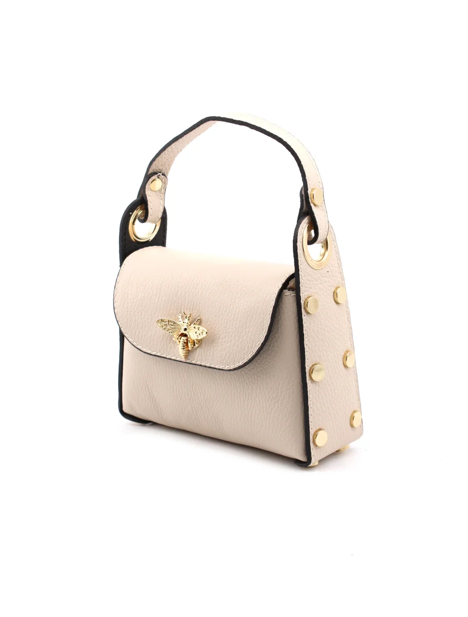Mini bag a mano da donna con ape - immagine 4