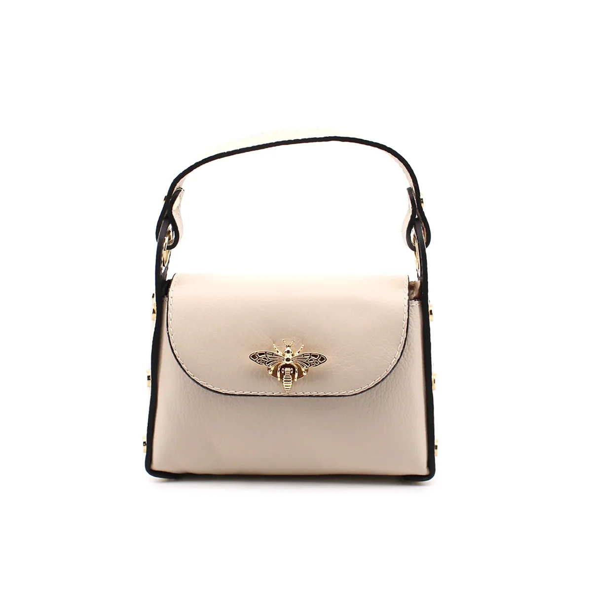 Mini bag a mano da donna con ape - immagine 5