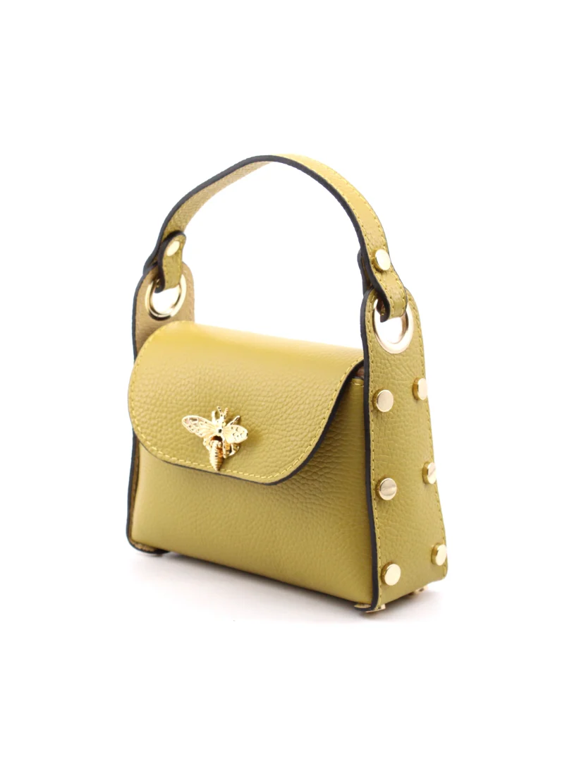Mini bag a mano da donna con ape - immagine 3