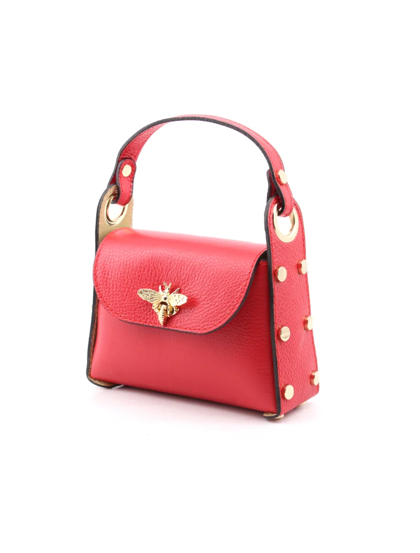 Mini bag a mano da donna con ape - immagine 3