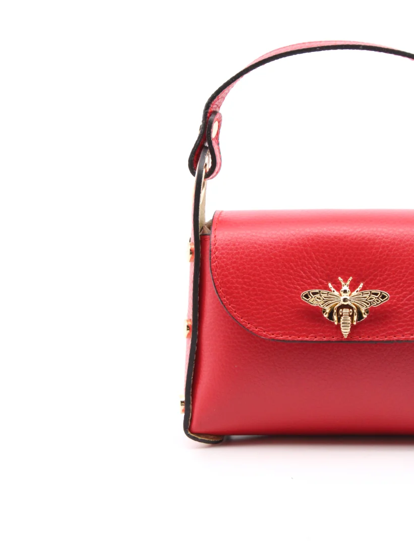 Mini bag a mano da donna con ape - immagine 4