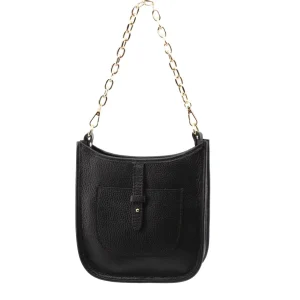 Borsa donna in vera pelle con catena