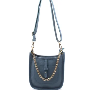 Borsa donna in vera pelle con catena