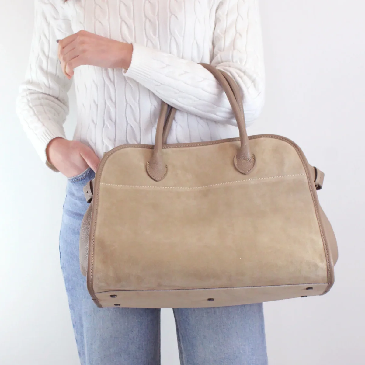 Borsa scamosciata da donna - immagine 7