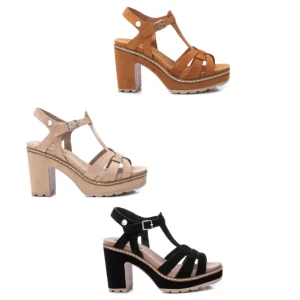 SANDALO CON TACCO E  PLATEAU REFRESH DONNA