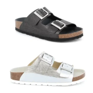 CIABATTA A DUE FASCE MODELLO BIRCHENSTOCK ENNY GRUNLAND DONNA