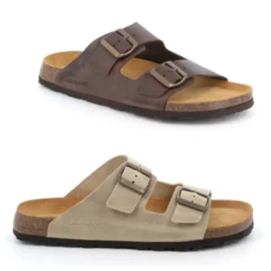 CIABATTA A DOPPIA FASCIA MODELLO BIRKENSTOCK BOBO GRUNLAND UOMO