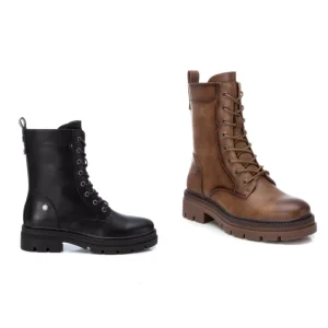 STIVALETTI ANFIBI ALLACCIATI E CON ZIP LATERALE REFRESH DONNA