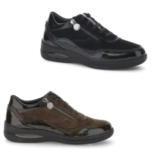 SCARPA ALLACCIATA E CON ZIP LATERALE AURORA STONEFLY DONNA