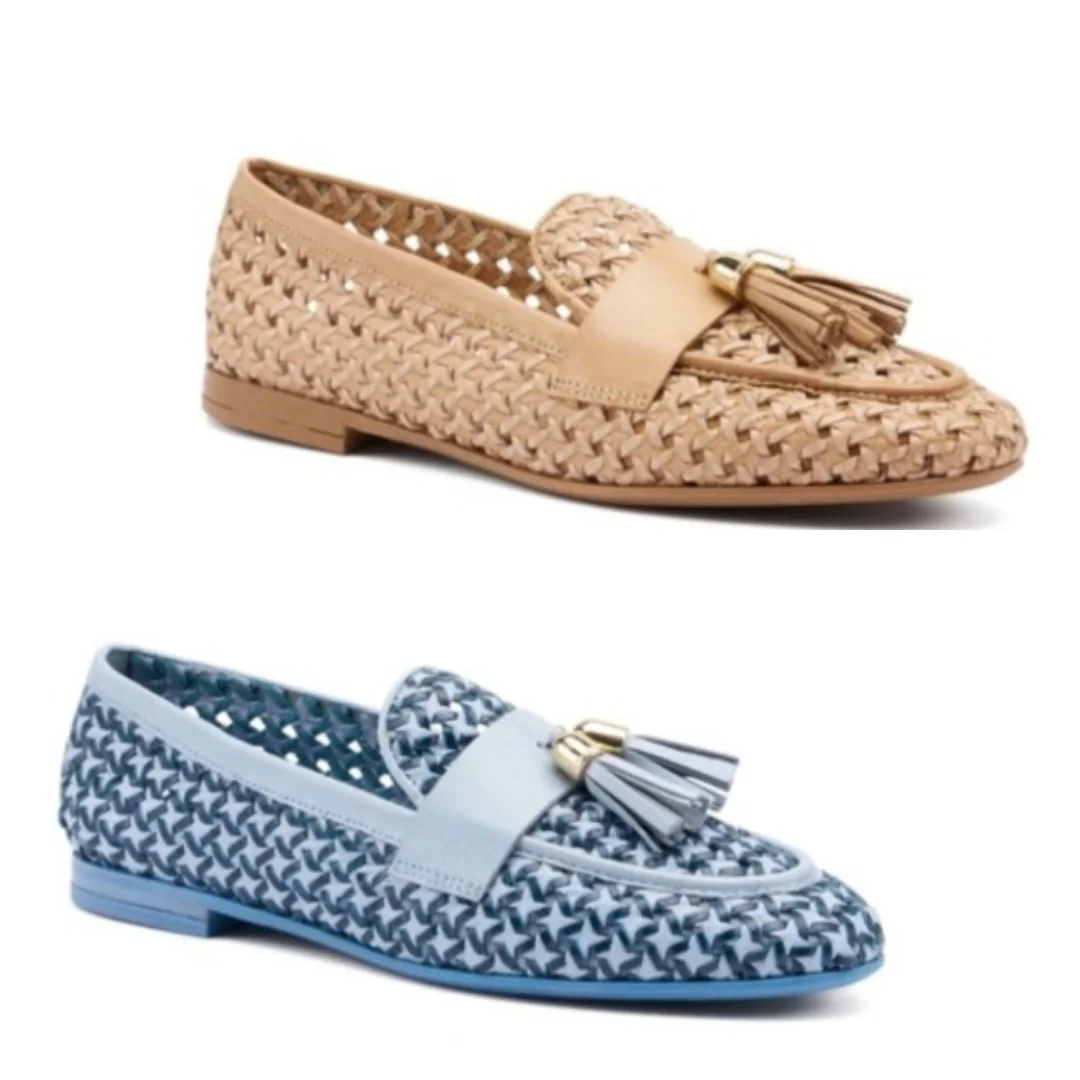 MOCASSINO INTRECCIATO CON NAPPINE FRAU DONNA