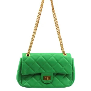 Borsa trapuntata da donna con catena