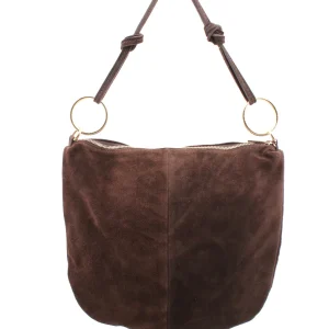 Pietrasanta borsa a spalla scamosciata