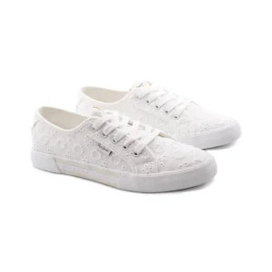 Brady Cute sneaker bianca con ricami