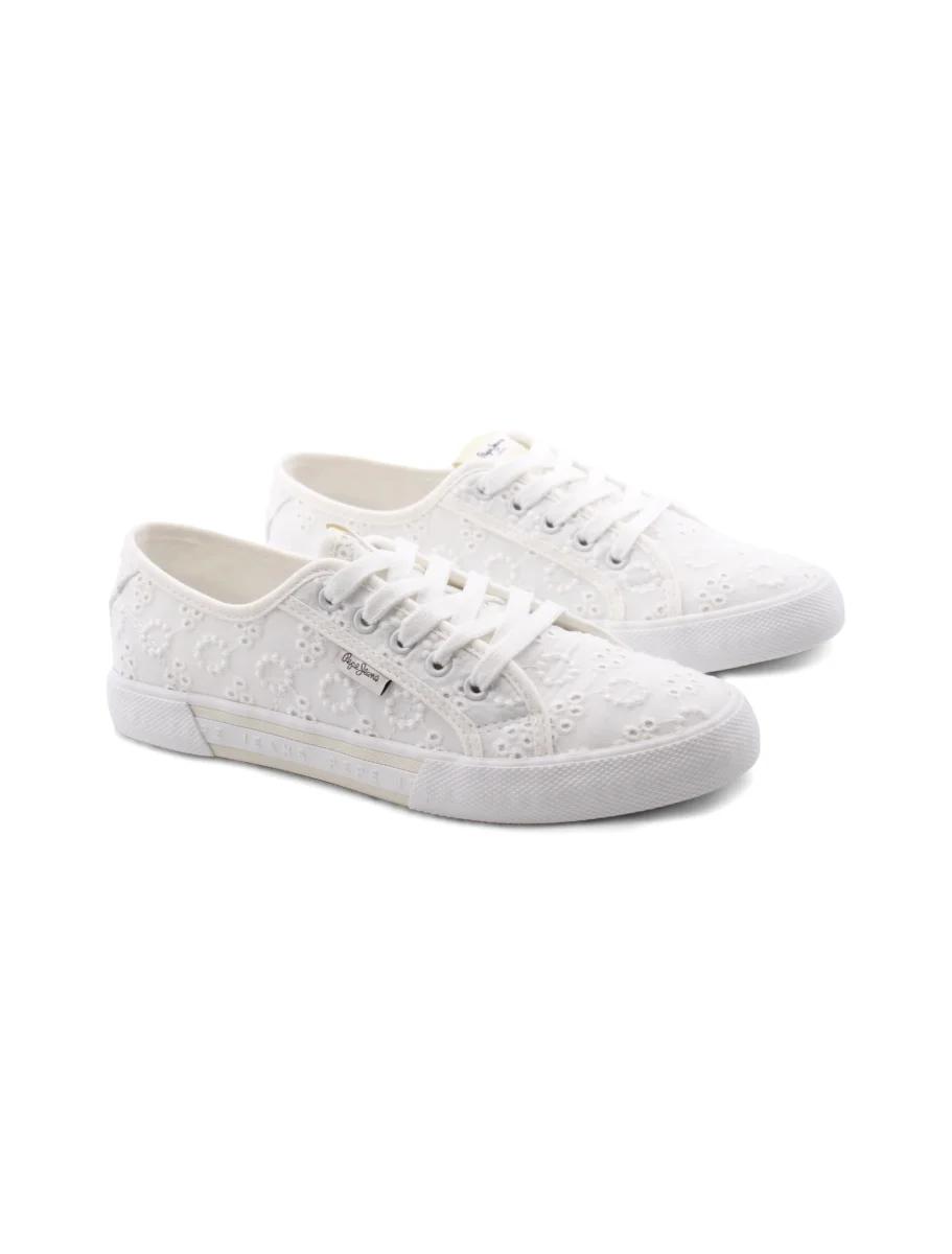 Brady Cute sneaker bianca con ricami