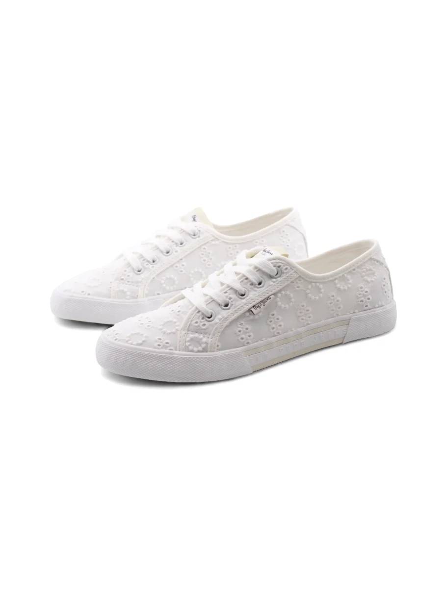 Brady Cute sneaker bianca con ricami - immagine 4