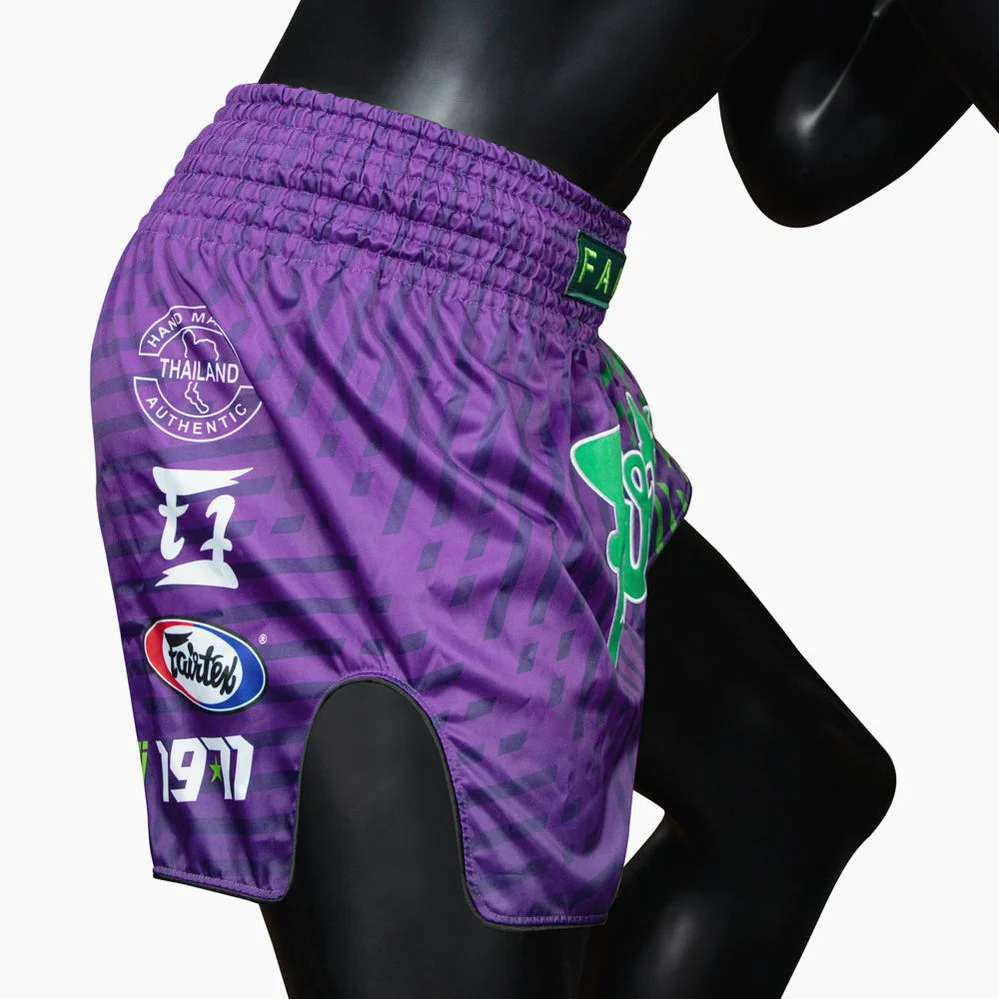 Pantaloncini Kick-Thai Fairtex BS1922 Racer Viola - immagine 7