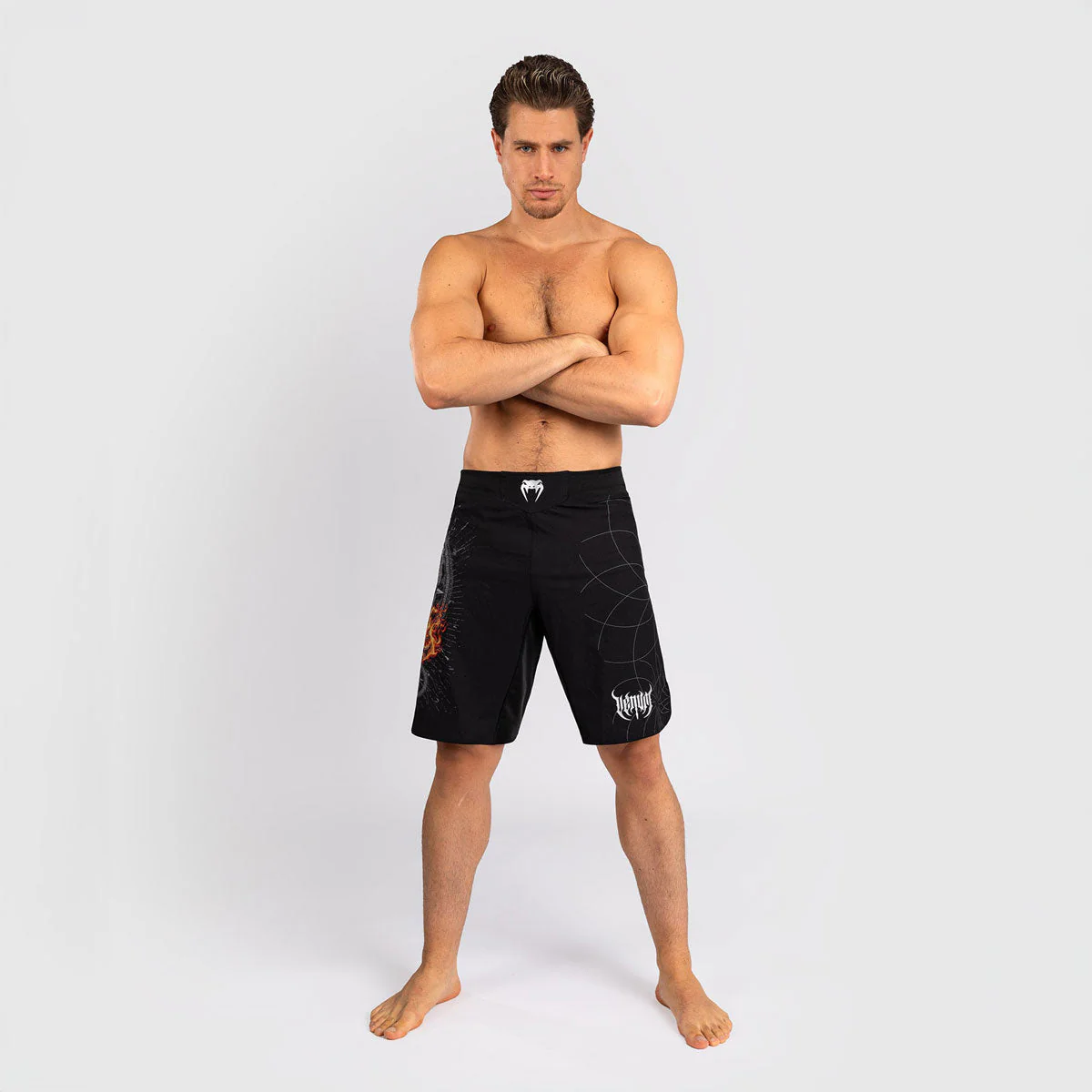 Pantaloncini MMA Venum Gladiator 5.0 Nero-Argento - immagine 5