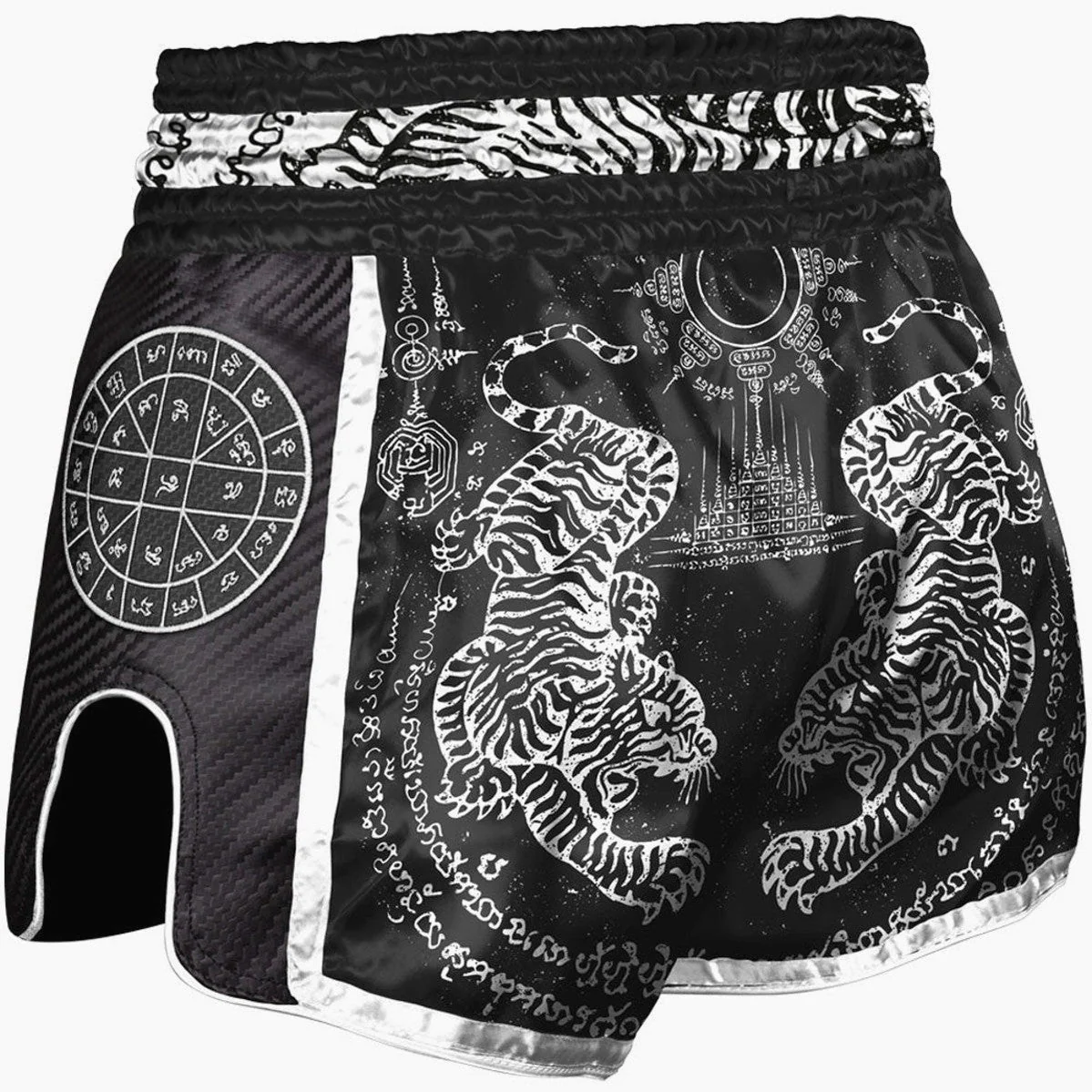 Pantaloncini kick-thai 8 Weapons Carbon Sak Yant Tigers - immagine 3