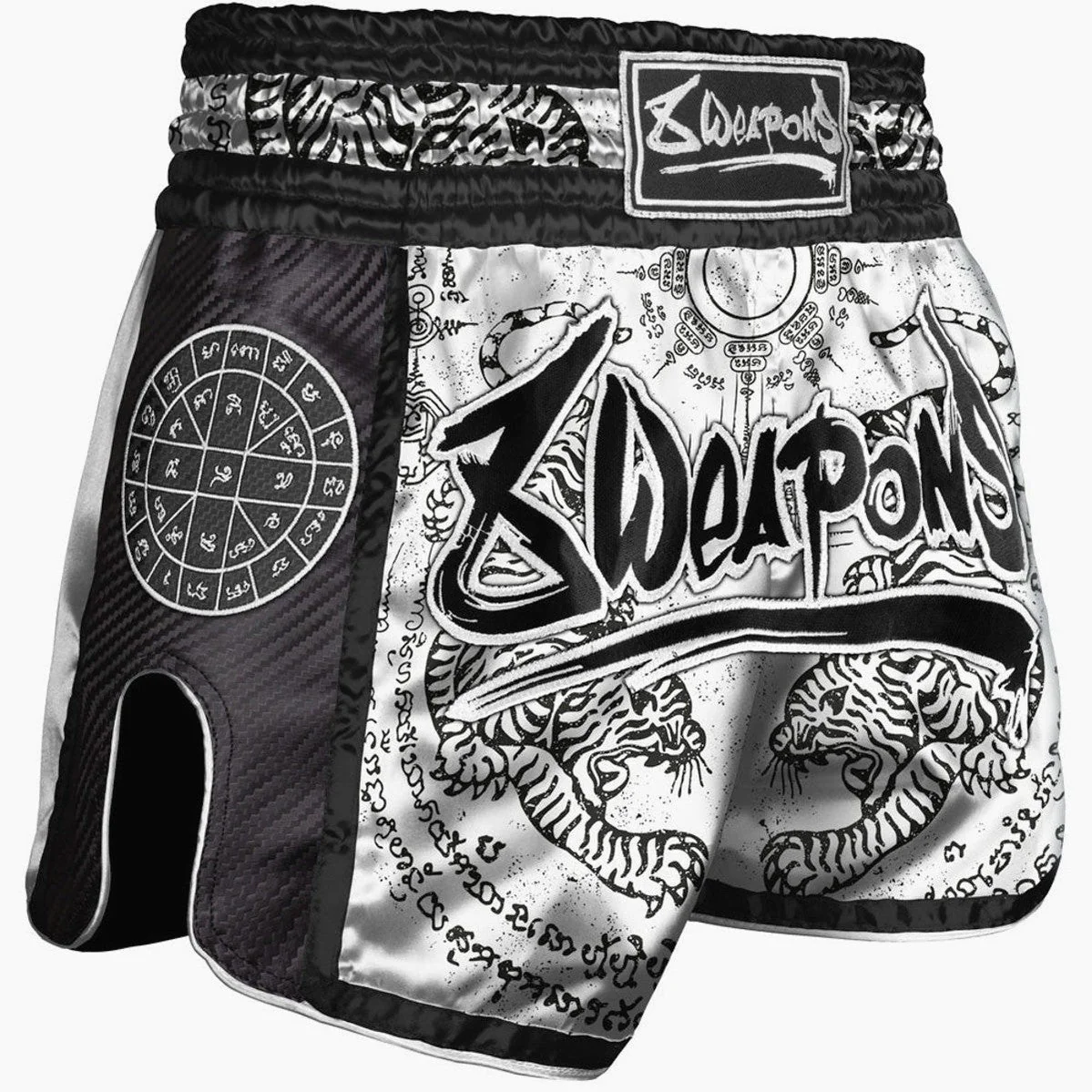 Pantaloncini kick-thai 8 Weapons Carbon Sak Yant Tigers - immagine 9