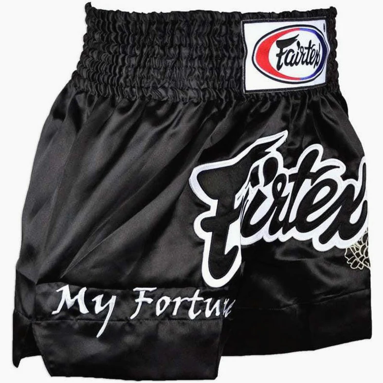 Pantaloncini kick-thai Fairtex BS0639 My Fortune Nero - immagine 3