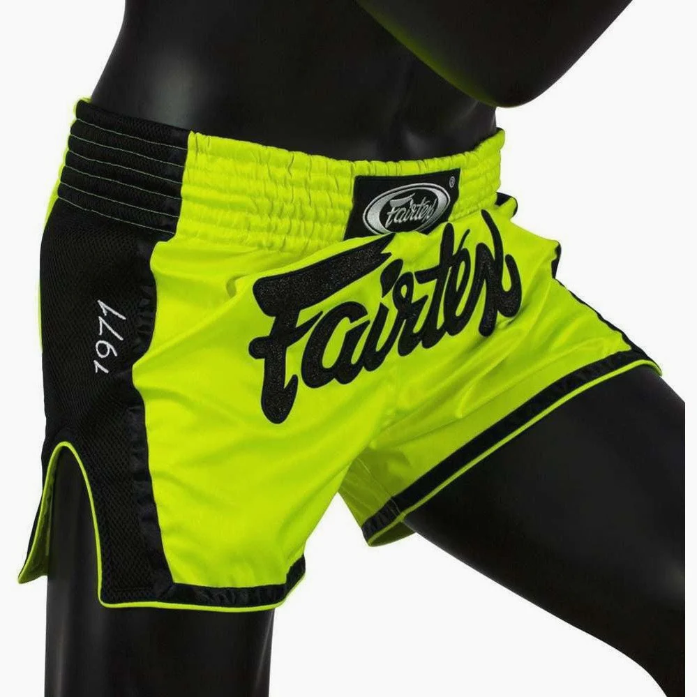 Pantaloncini kick-thai Fairtex BS1706 Lime - immagine 4