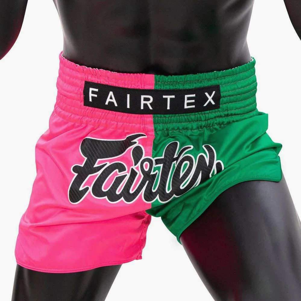 Pantaloncini kick-thai Fairtex BS1911 Rosa-Verde - immagine 3