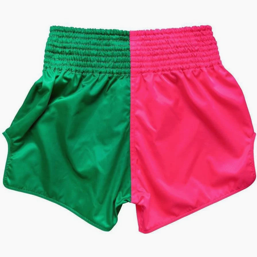 Pantaloncini kick-thai Fairtex BS1911 Rosa-Verde - immagine 5
