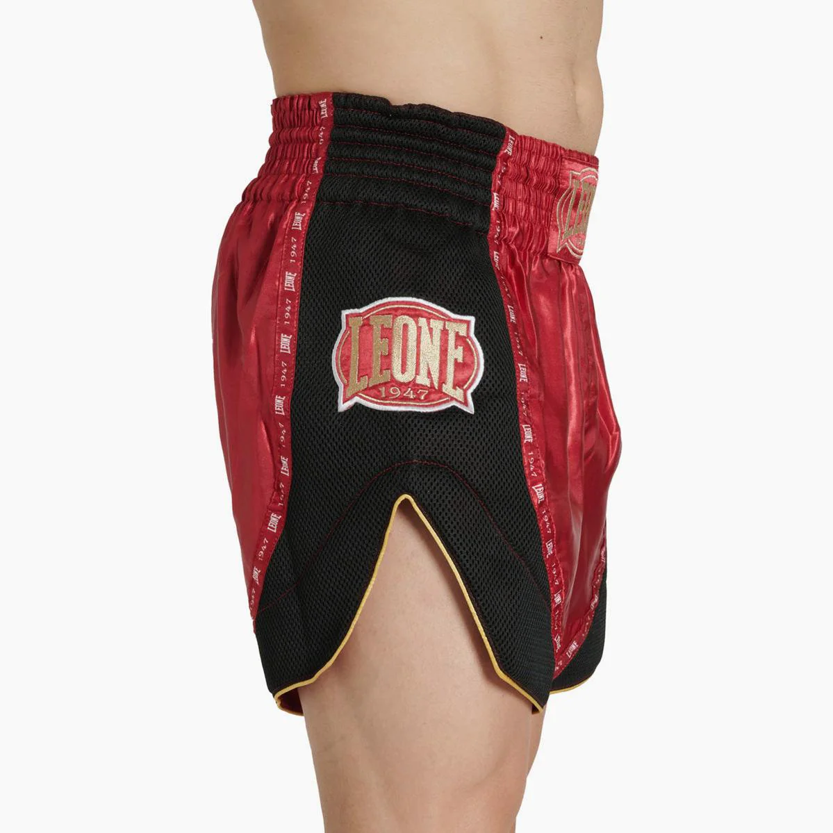 Pantaloncini kick-thai Leone Classic AB881 Rosso - immagine 4