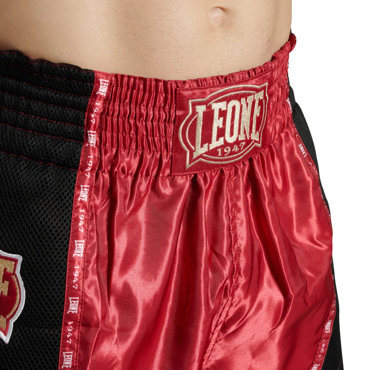 Pantaloncini kick-thai Leone Classic AB881 Rosso - immagine 6