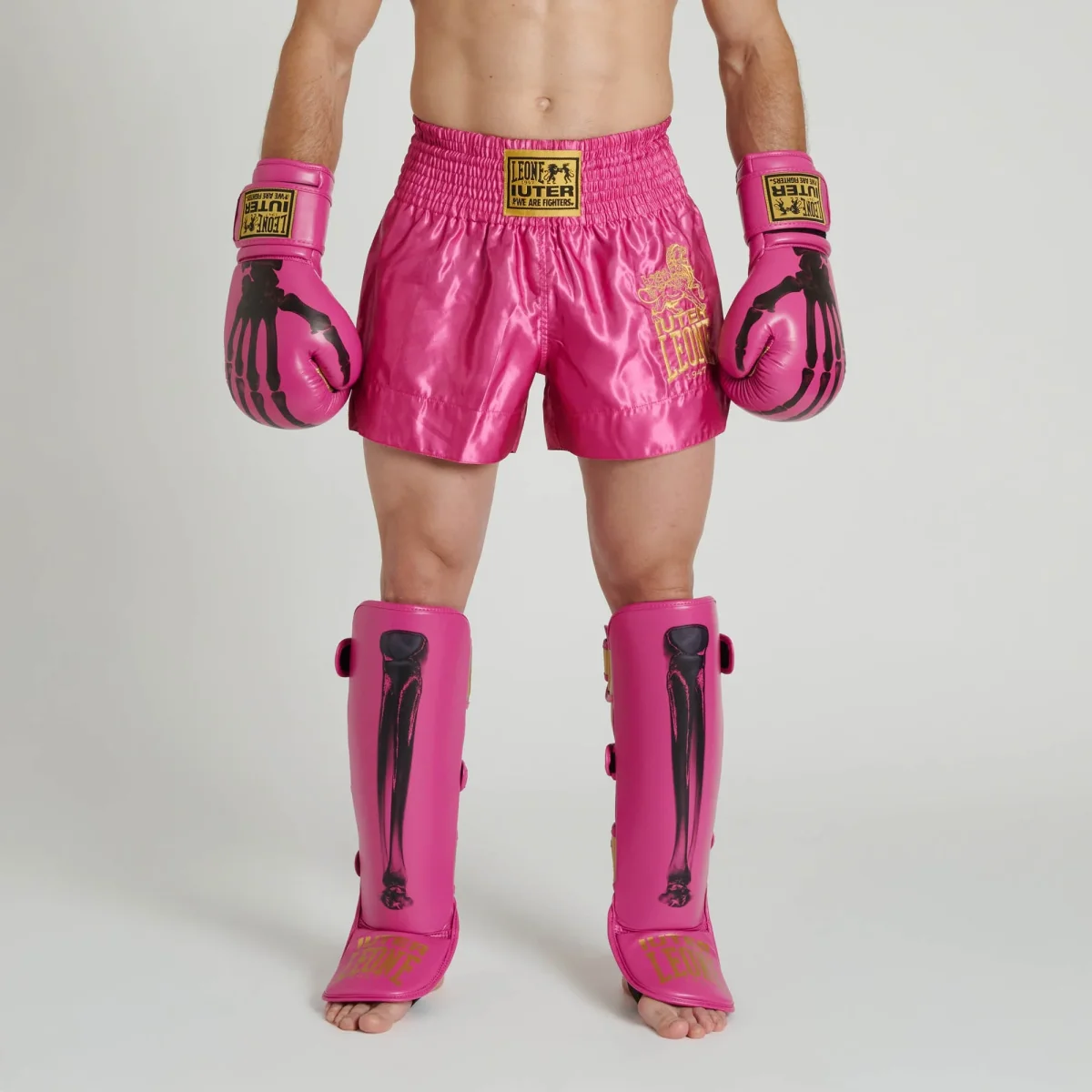 Pantaloncini kick-thai Leone IUTER AB02IU Fucsia - immagine 7