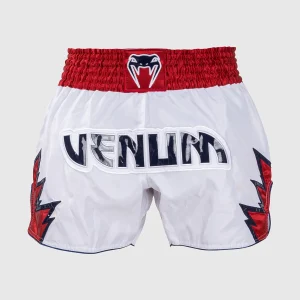 Pantaloncini kick-thai Venum Inferno Bianco-rosso