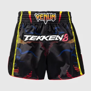 Pantaloncini kick-thai Venum Tekken 8 Yoshimitsu Nero-arancione