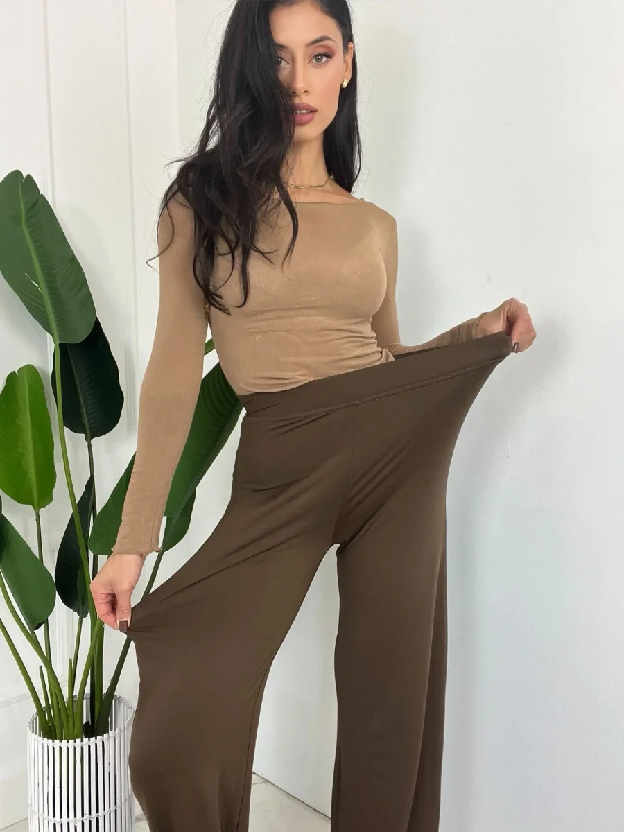 Pantalone elastico a zampa - immagine 3