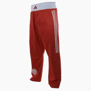 Pantaloni Kickboxing WAKO Adidas Rosso