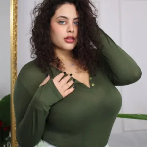 Polo basic Curvy Verde