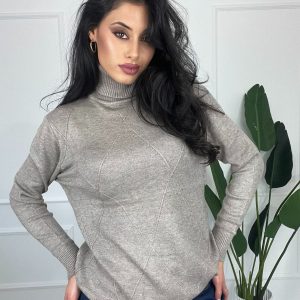 Pull collo alto Rombi