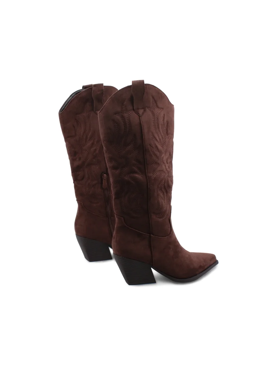 Texano scamosciato con ricami da donna - immagine 5