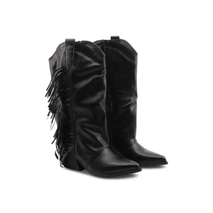 Stivale texano con frange da donna