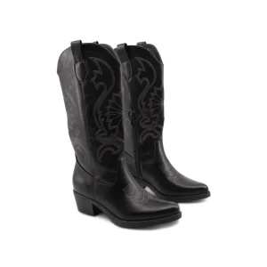 Stivale texano con ricami da donna