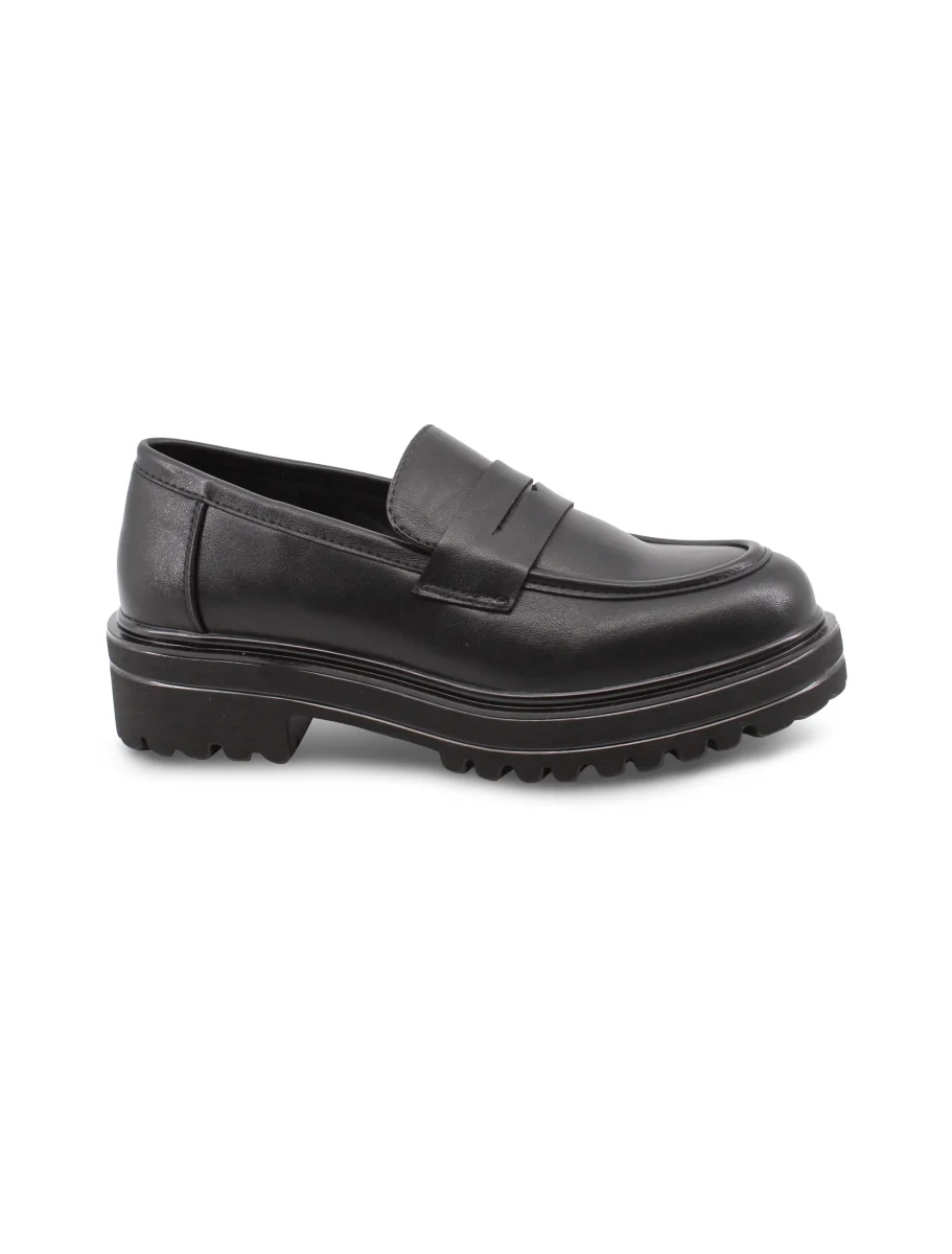 Mocassino chunky nero da donna - immagine 3